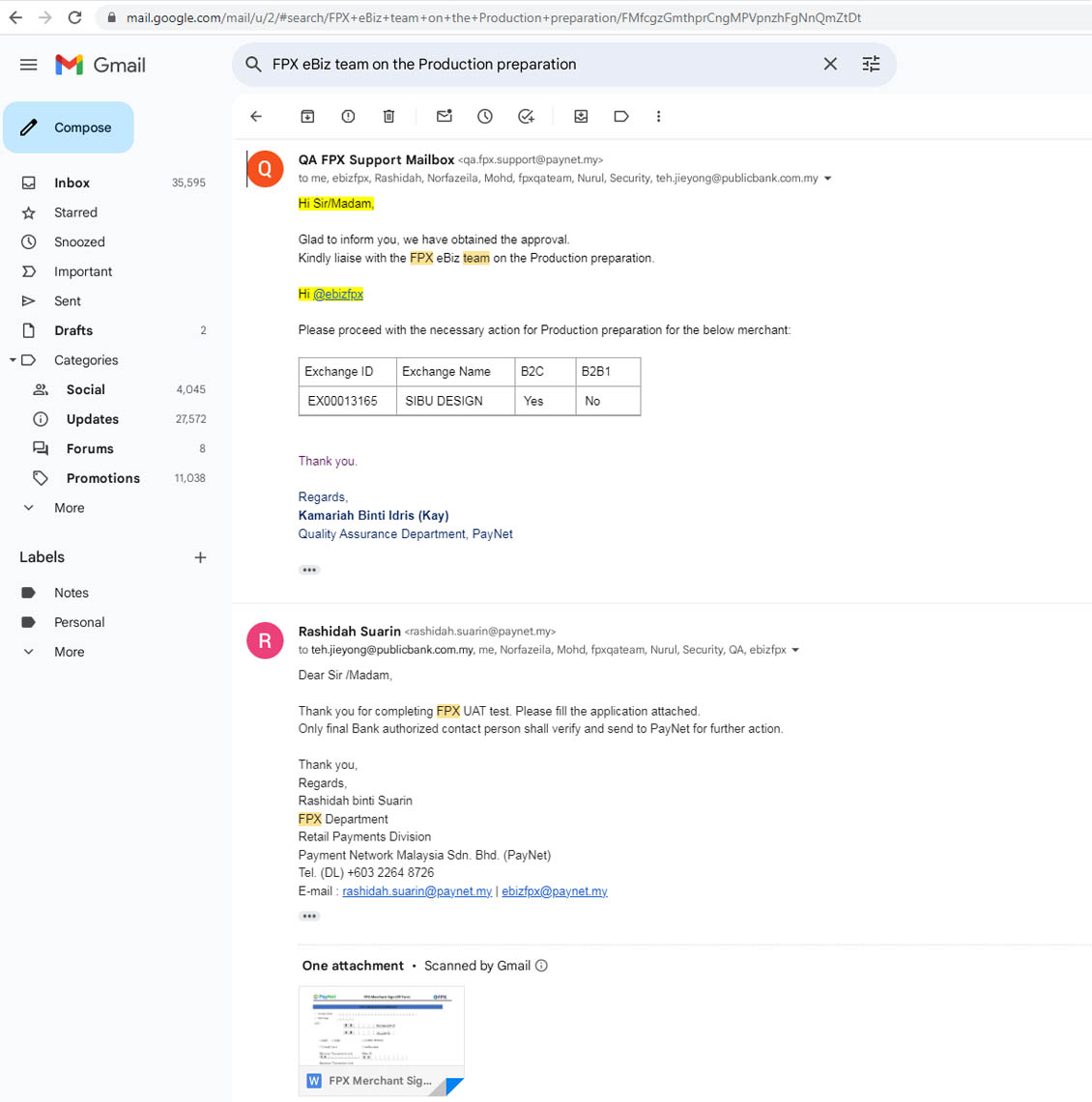 Paynet FPX Approval