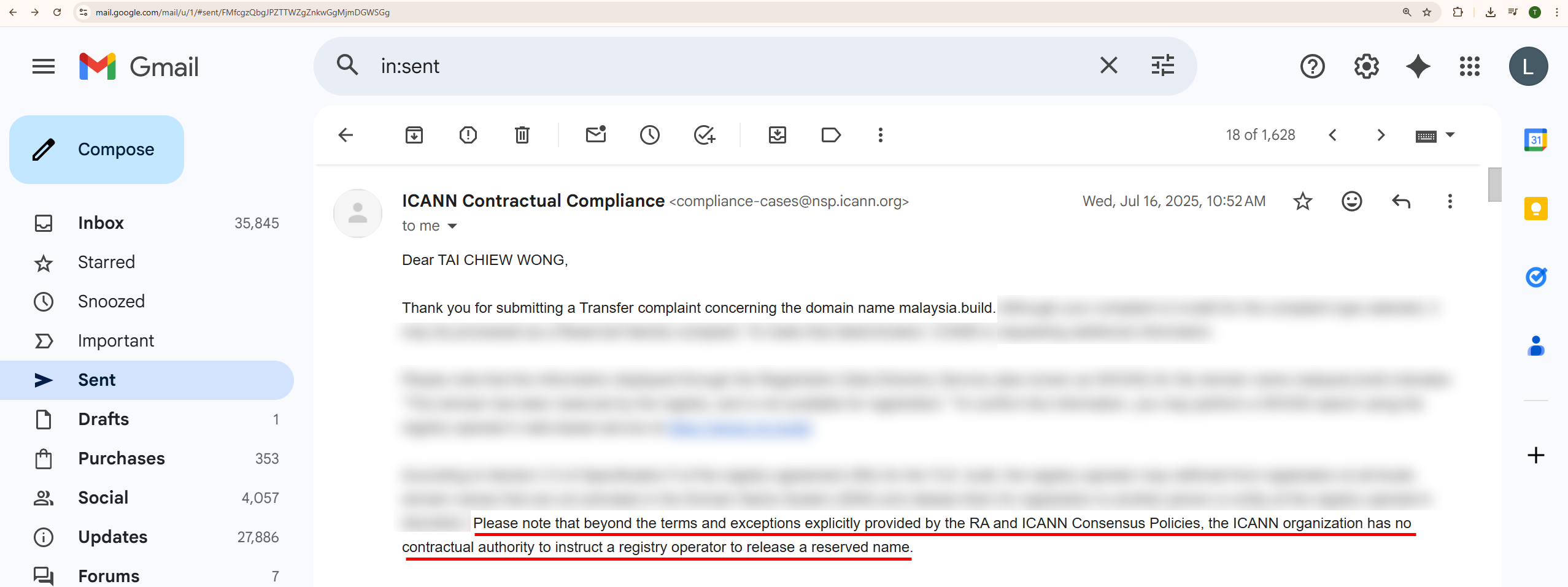 ICANN No Authority 