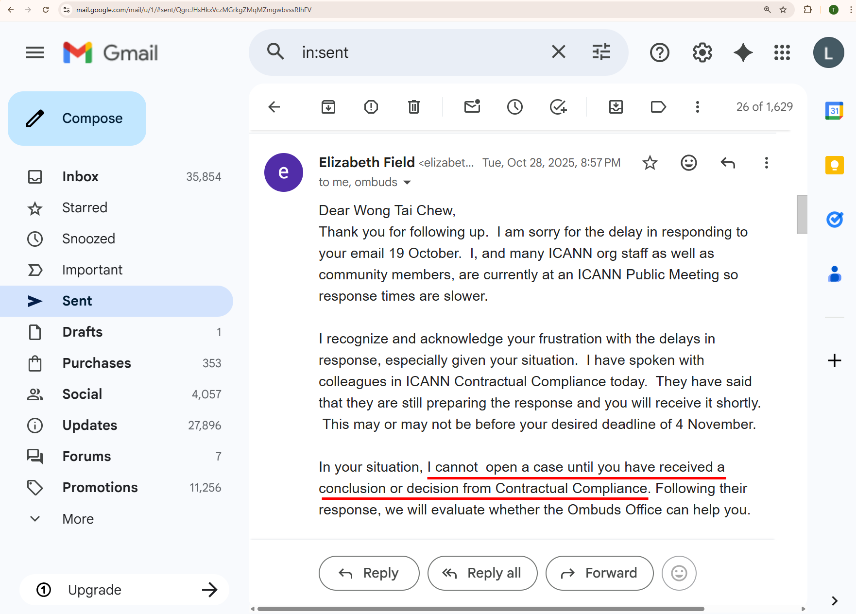 ICANN Ombudsman Catch-22