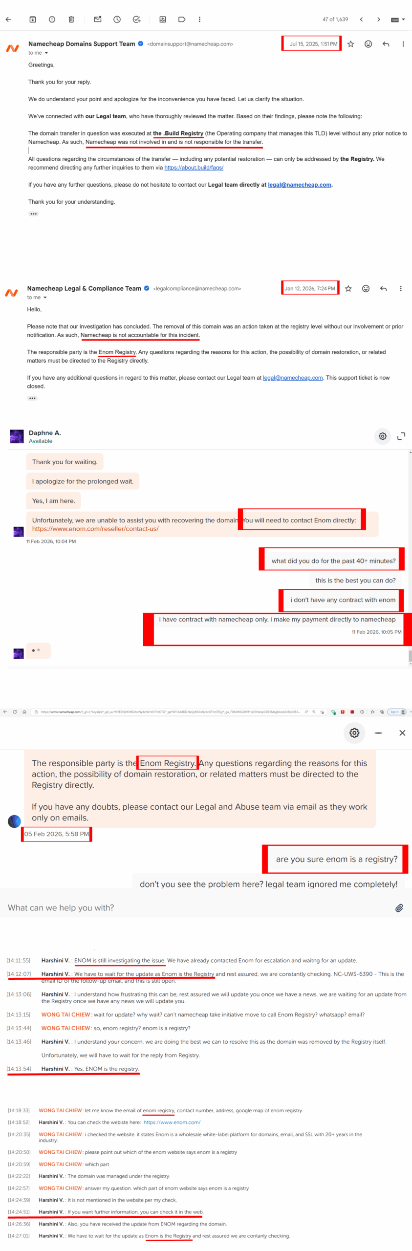 Namecheap Shift Blame Multiple Parties
